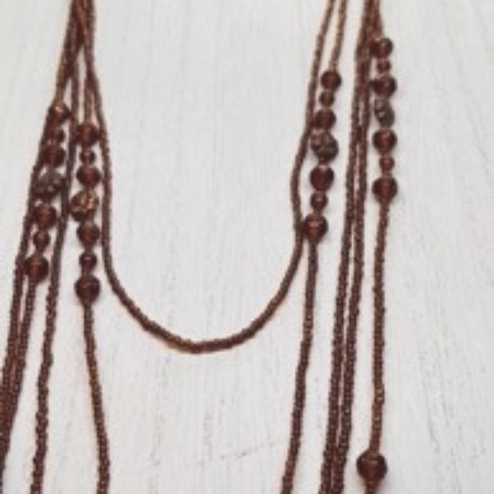 5-layer beaded necklace